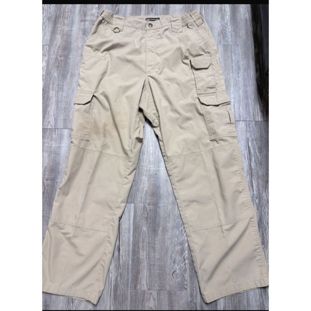5.11 Tactical Pants Men's 34 x 36 Khaki Cargo Utility Outdoor Military Workwear